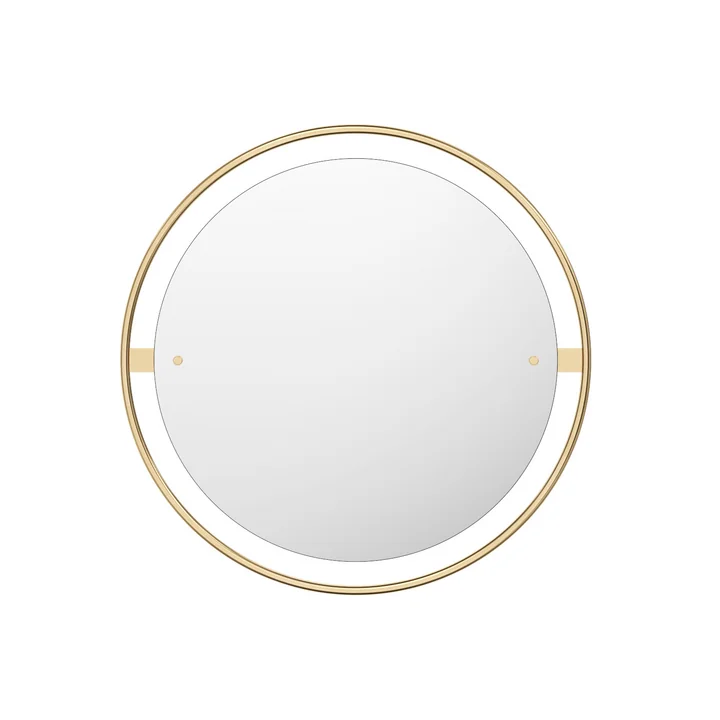 Nimbus mirror Ø 60 cm, polished brass from Audo
