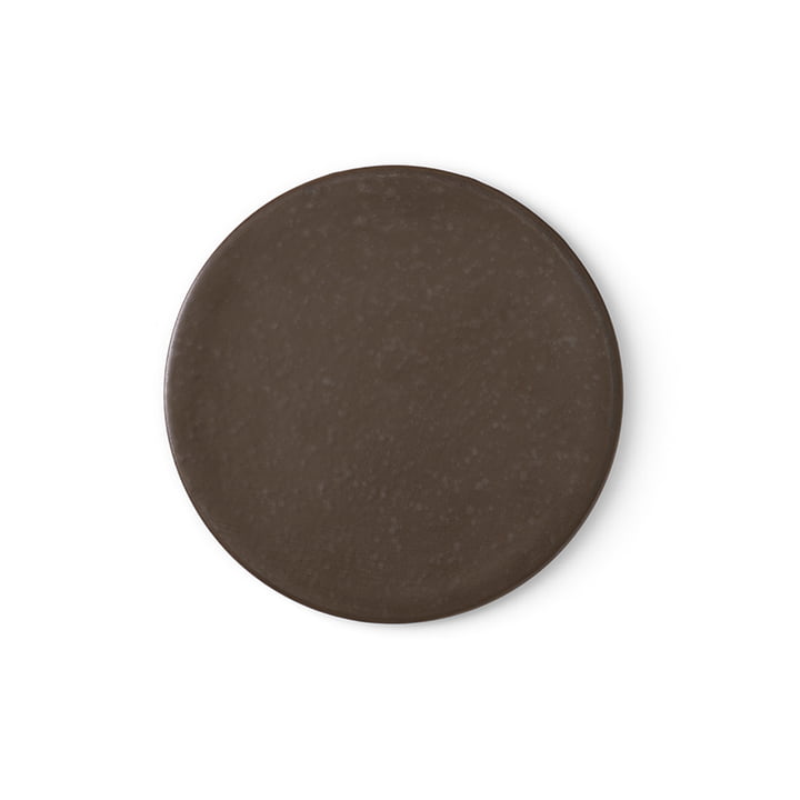 New Norm Plate / lid Ø 1 7. 5 cm, dark glazed from Audo