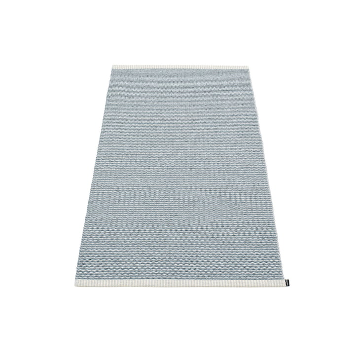 Mono carpet 60 x 150 cm from Pappelina in storm blue / light grey