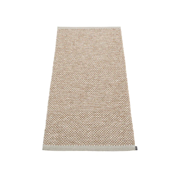 Effi carpet 60 x 125 cm from Pappelina in warm grey / brown / vanilla
