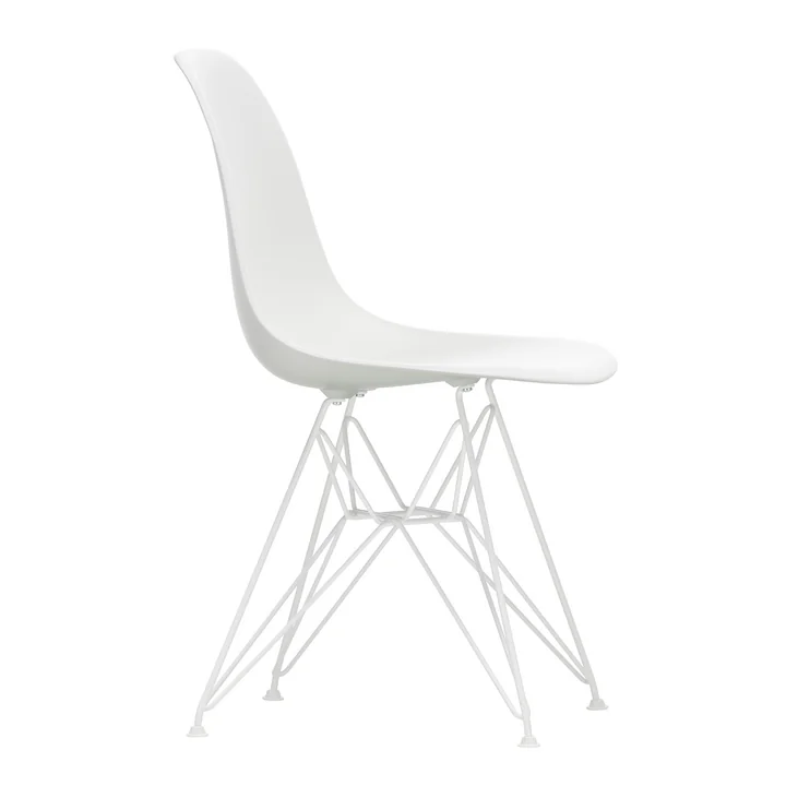 Vitra - Eames Plastic Side Chair DSR, white / white (felt glides white)