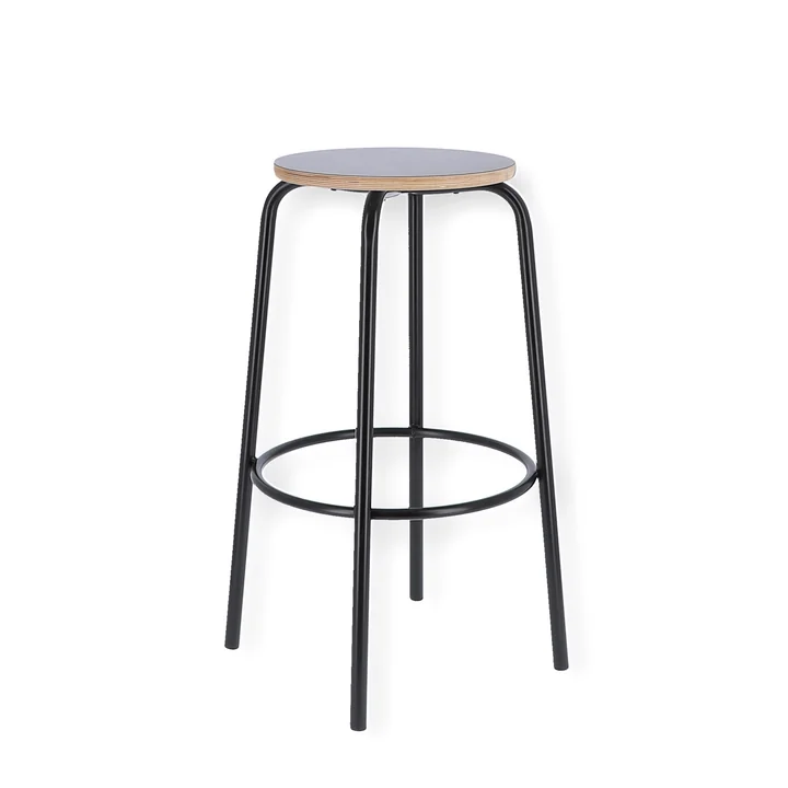 Paris bar stool H 65 cm from Jan Kurtz in black