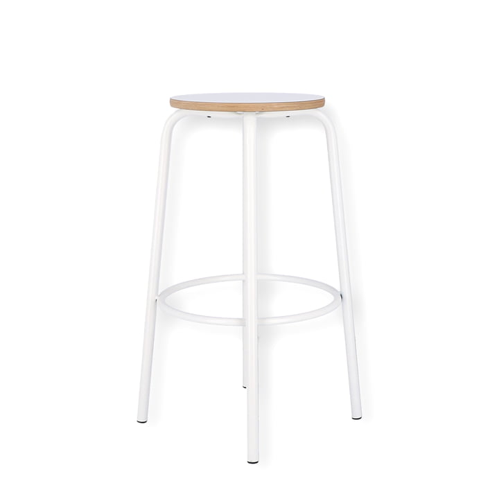 Paris bar stool H 65 cm from Jan Kurtz in white