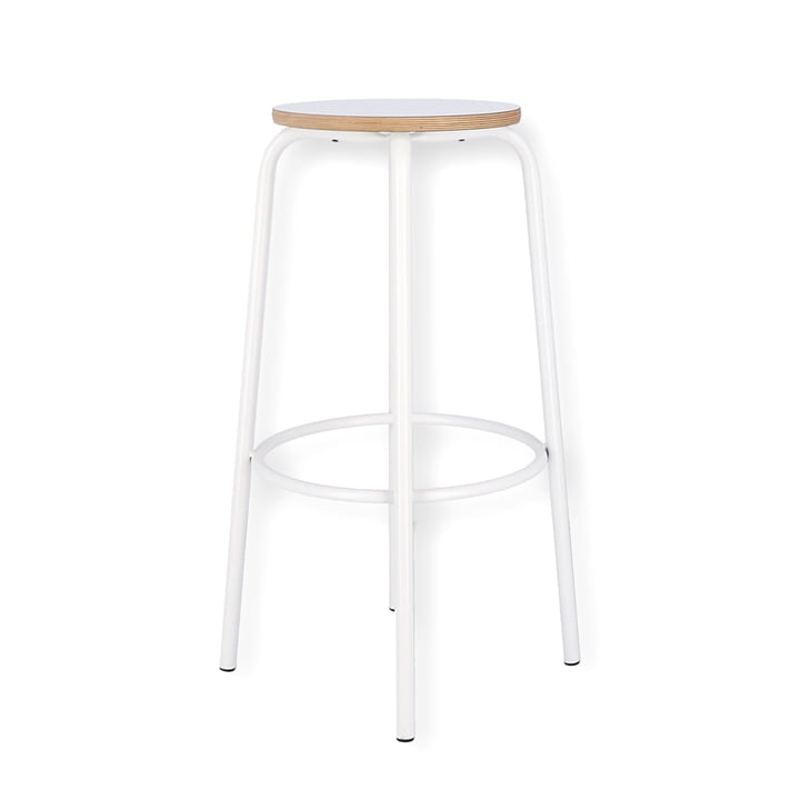 Paris bar stool H 75 cm from Jan Kurtz in white