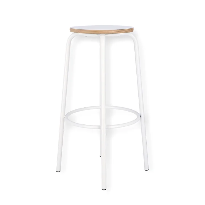 Paris bar stool H 75 cm from Jan Kurtz in white