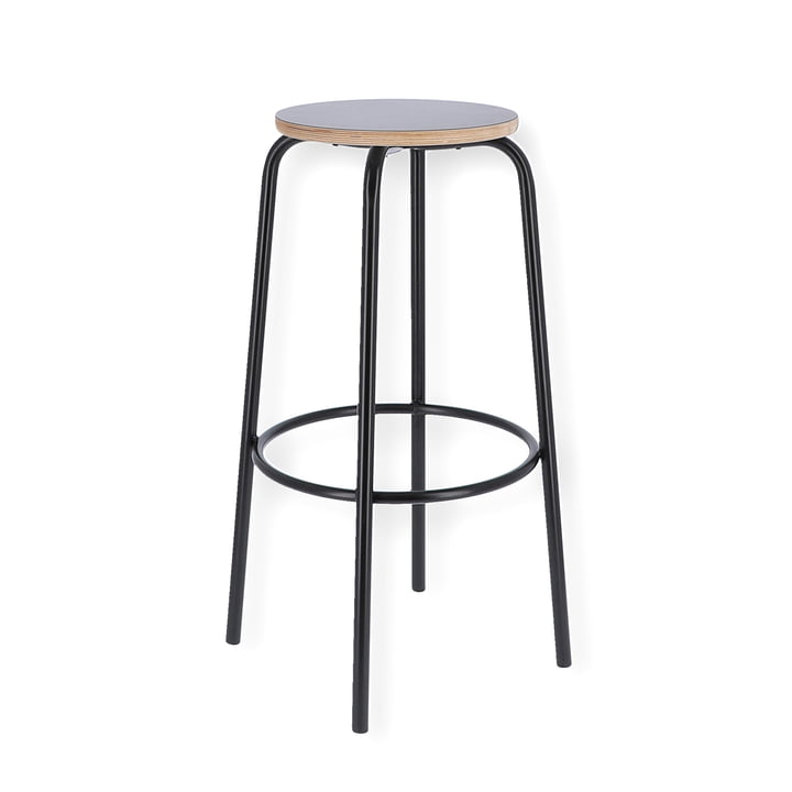 Paris bar stool H 75 cm from Jan Kurtz in black