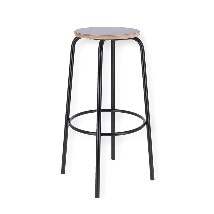 Paris bar stool H 75 cm from Jan Kurtz in black