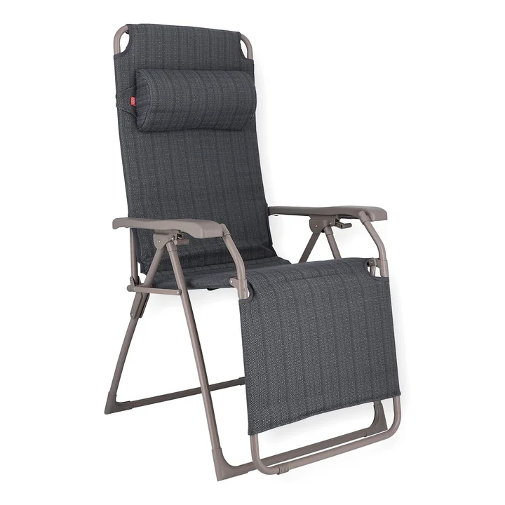Amida soft Relax lounger from Fiam in aluminium taupe / sea graphite