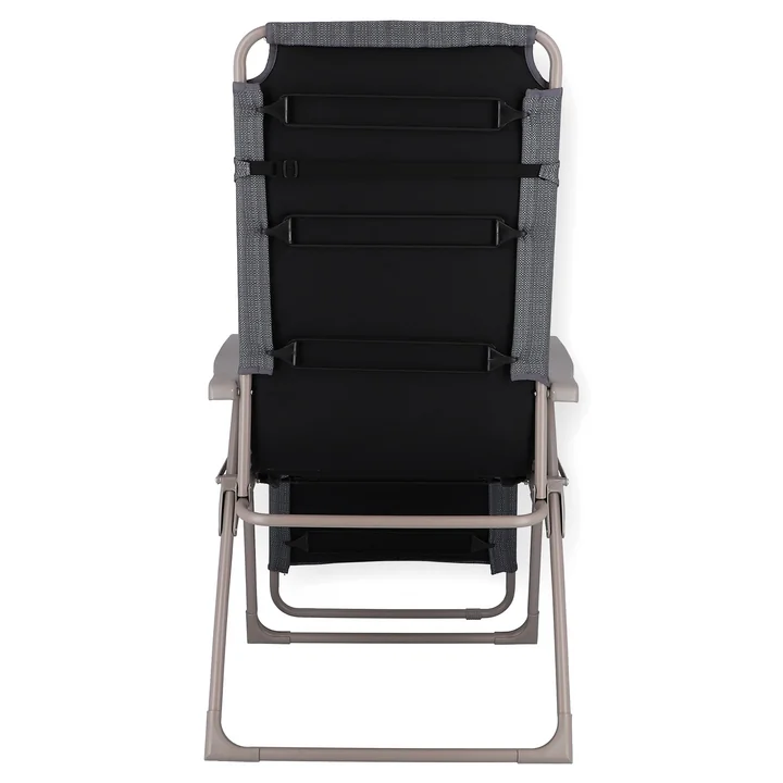 Amida soft Relax lounger from Fiam in aluminium taupe / sea graphite