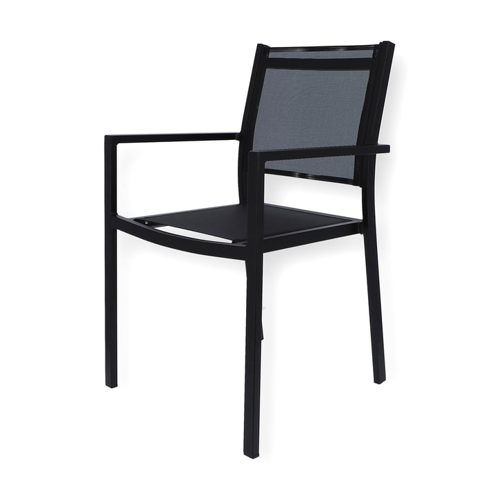 Aria Fiam stacking chair in black
