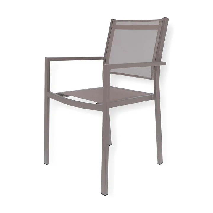 Aria Fiam stacking chair in taupe