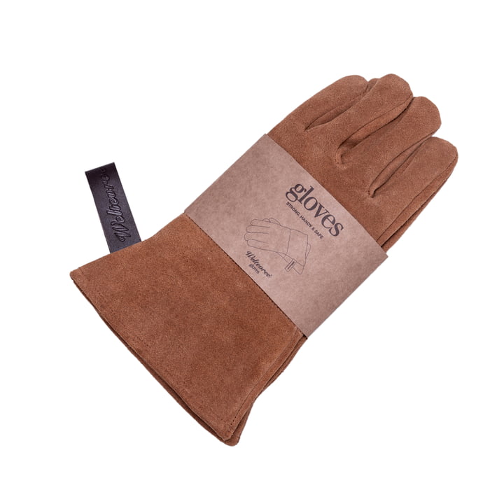 Outdoor steel oven grill gloves from Weltevree in brown