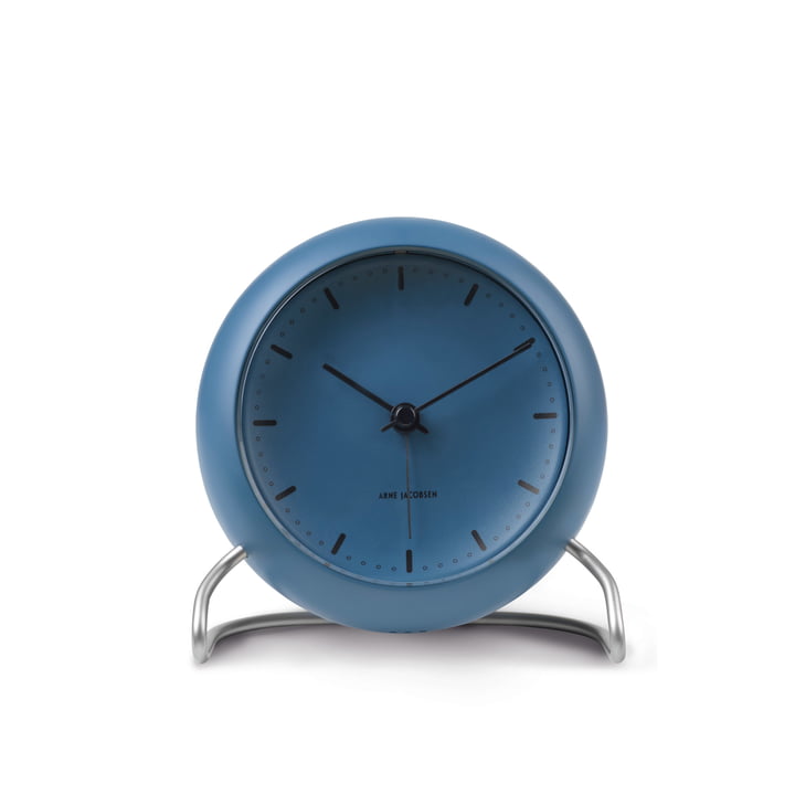 AJ City Hall Alarm clock from Rosendahl in stone blue