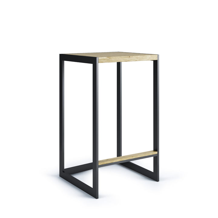 Garden Bar stool H 60 cm, stainless steel / teak from Röshults