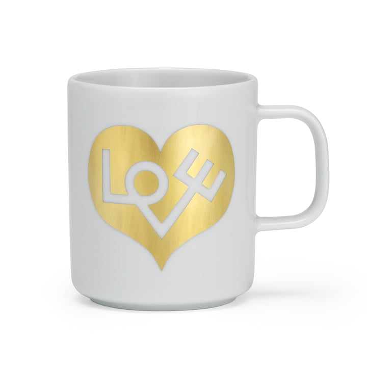 Coffee Mug Love Heart of Vitra in gold
