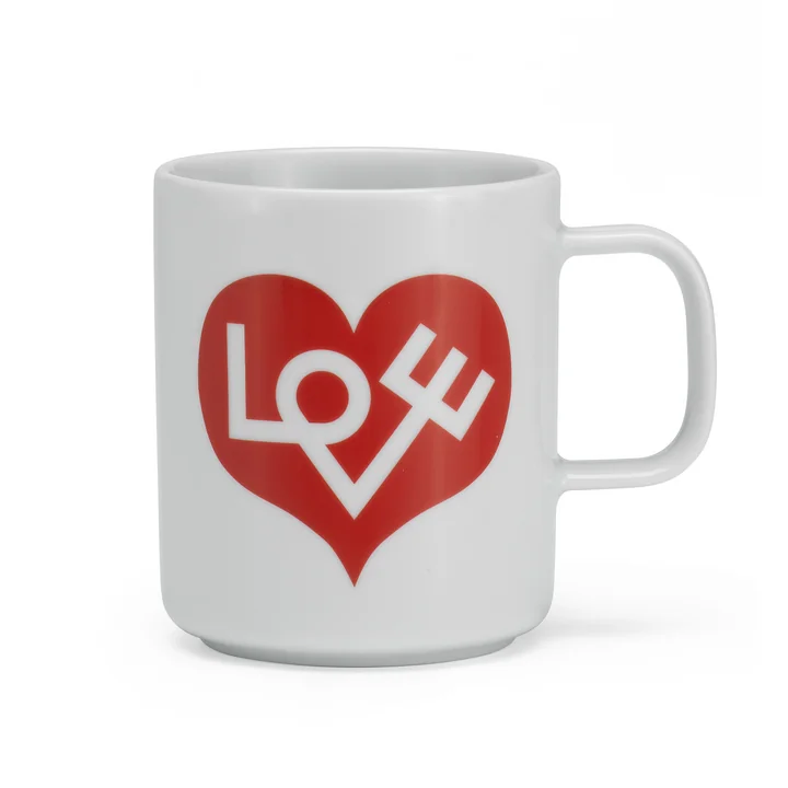 Coffee Mug Love Heart from Vitra in red