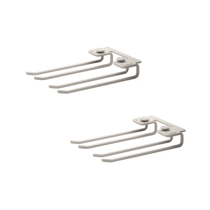 Hanger Rack Module for wine glasses 16 x 20 cm from String in beige (set of 2)