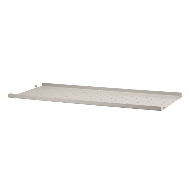 Metal shelf with low edge 78 x 30 cm from String in beige