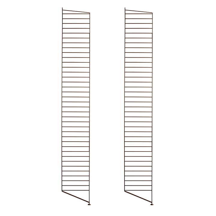 Floor ladder for String shelf 200 x 30 cm (set of 2) from String in brown