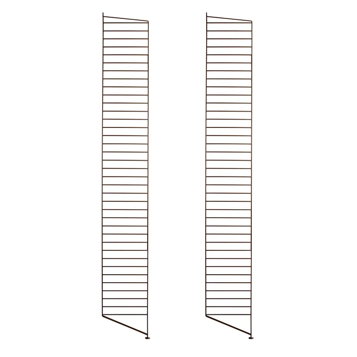 Bottom ladder for String shelf 200 x 30 cm (set of 2) from String in brown