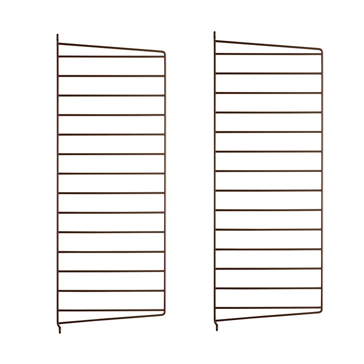 Wall ladder for String Shelf 75 x 30 cm (set of 2) from String in brown