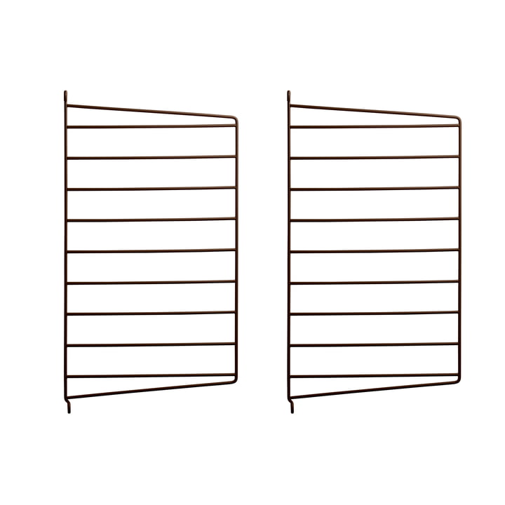 Wall ladder for String shelf 50 x 30 cm (set of 2) from String in brown