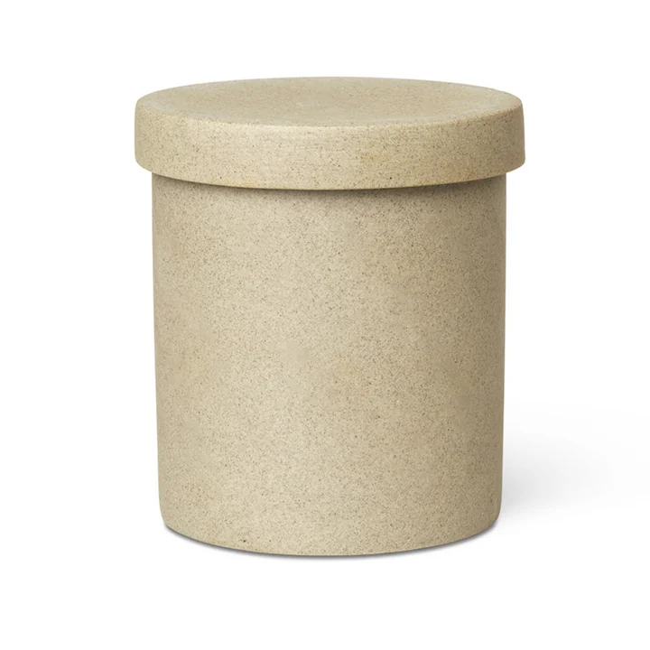 Bon Accessoires Storage box large from Ferm Living in beige / black