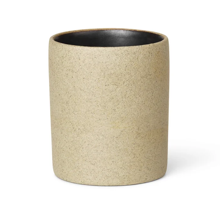 Ferm Living - Bon Accessoires Cup, beige / black