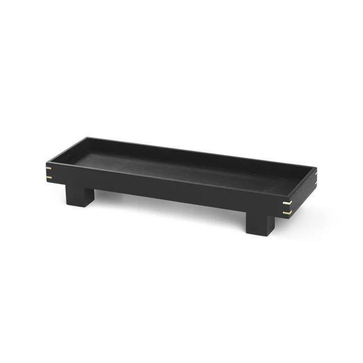 Ferm Living - wooden Bon tray, x-small / black