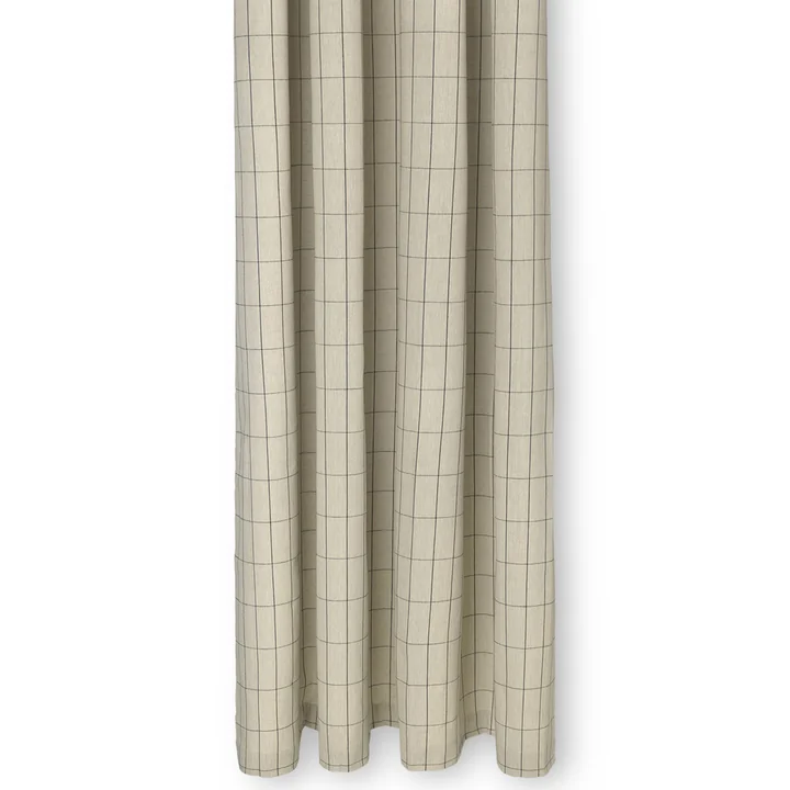 Chambray Shower curtain, checkered / sand by Ferm Living