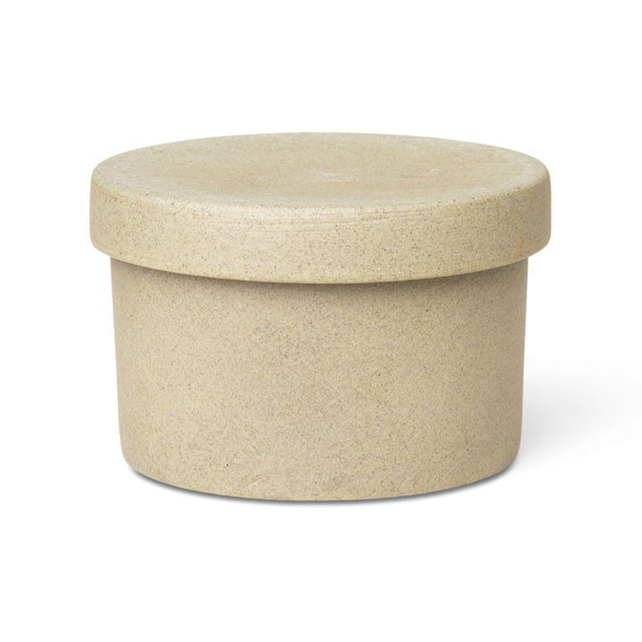 Bon Accessoires Storage box small from ferm Living in beige / black