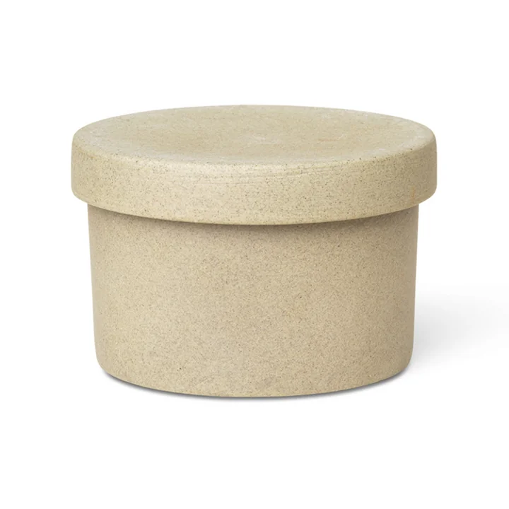 Bon Accessoires Storage box small from Ferm Living in beige / black