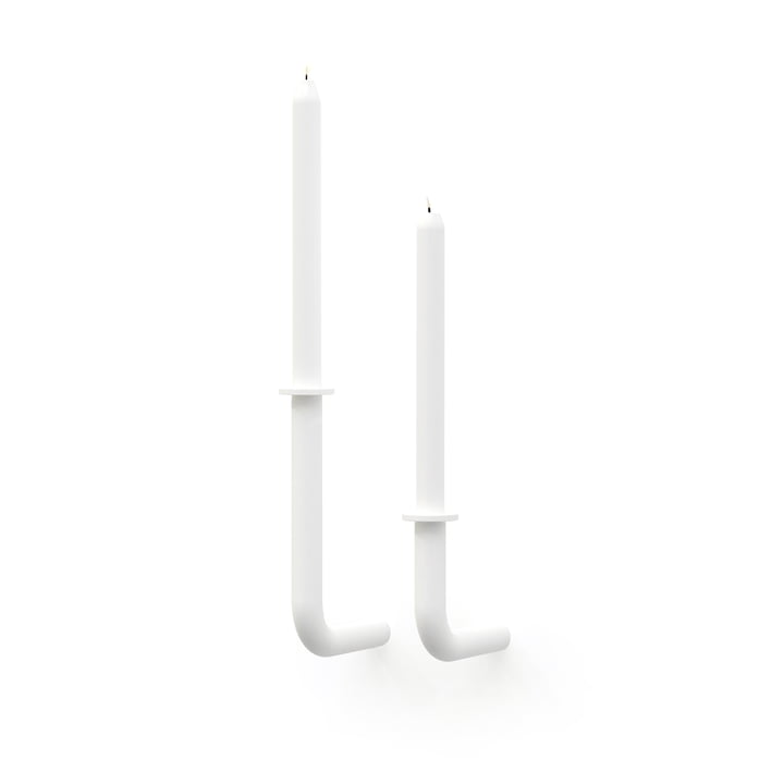Frederik Roijé - Wall of Flame Candlestick set, white