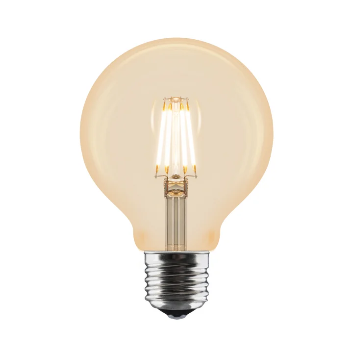 Idea LED bulb, E27, 2W, 80 mm, amber from Umage