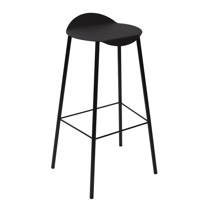 Flamingo bar stool by LindDNA in black / Nupo black