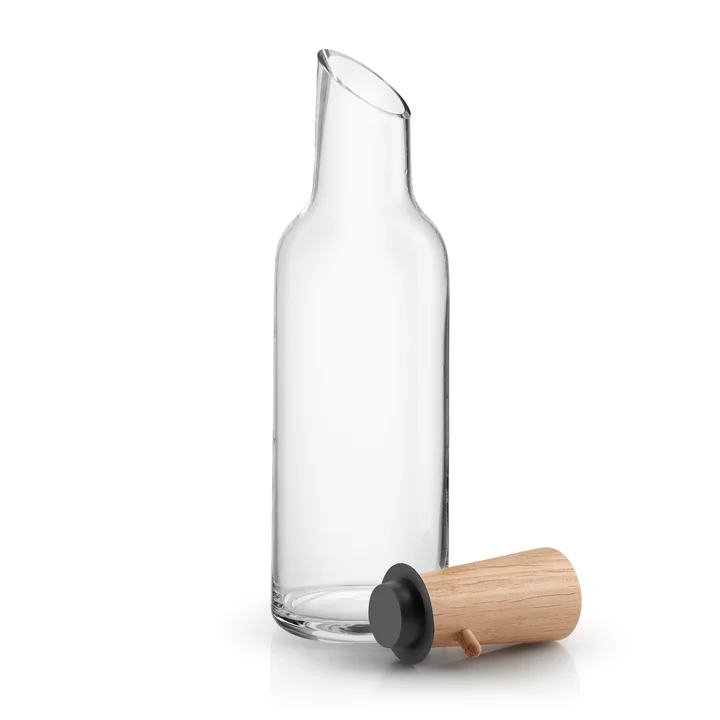 Glass carafe with wooden stopper 1 l from Eva Solo in oak / clear