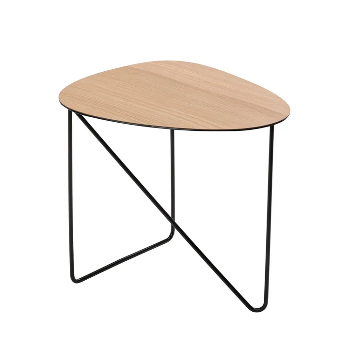 Curve Side table M, oak / black from Lind DNA