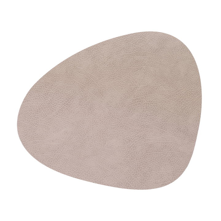 Place mat Curve L, Hippo warm grey from LindDNA