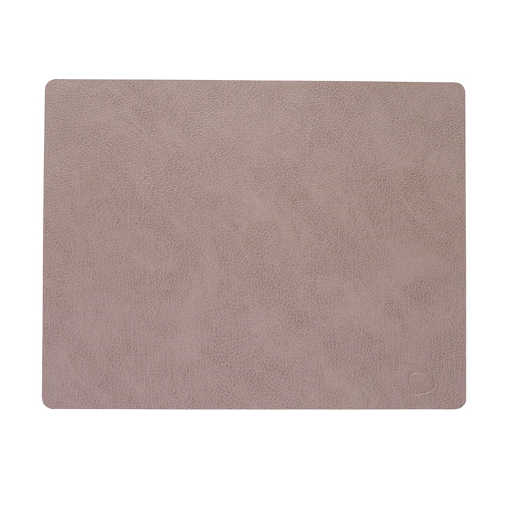 Placemat Square L 35 x 45 cm, Bull warm grey from LindDNA