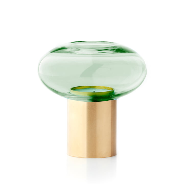 Mush tea light holder S from applicata in green