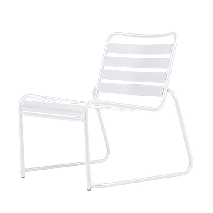 Lido Metall Lounge armchair from Fiam in white