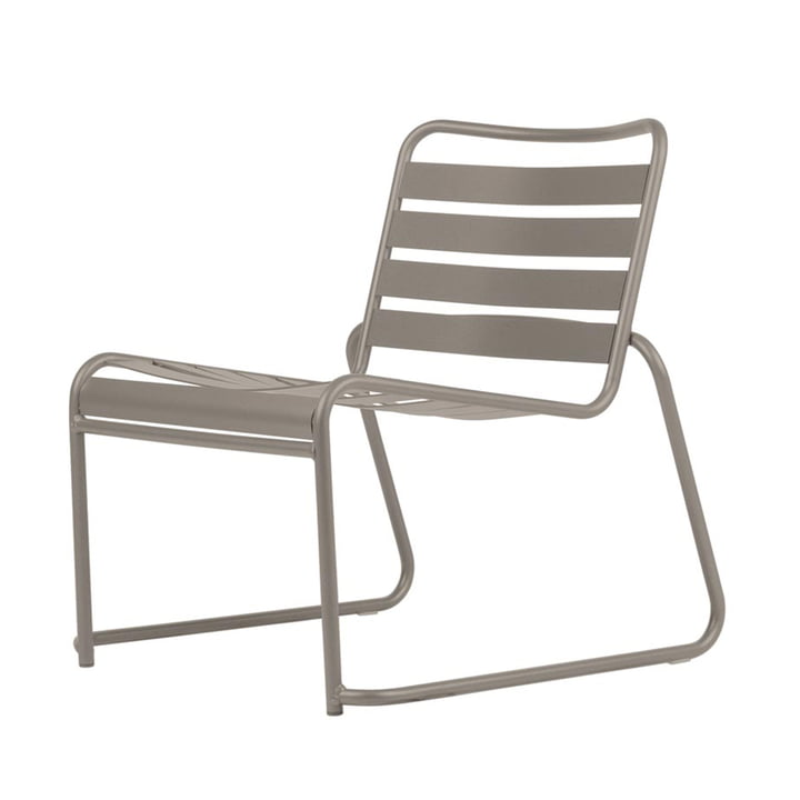 Lido Metall Lounge armchair from Fiam in taupe