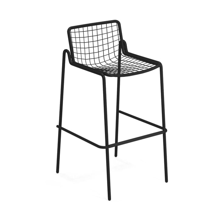 Rio R50 Bar stool, black by Emu