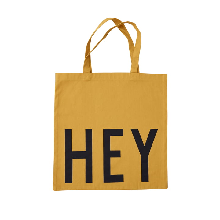 AJ Favourite tote bag, Hey / mustard from Design Letters