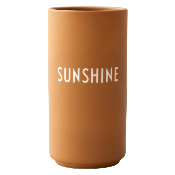 AJ Favourite Porcelain Vase, Sunshine / mustard from Design Letters