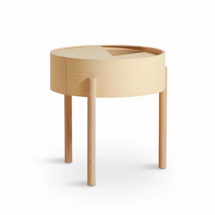 Arc Side table Ø 42 cm H 45 cm from Woud in oiled oak