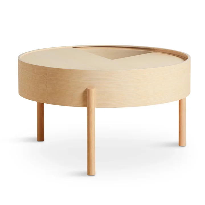 Arc Side table Ø 66 cm H 38 cm from Woud in oiled oak
