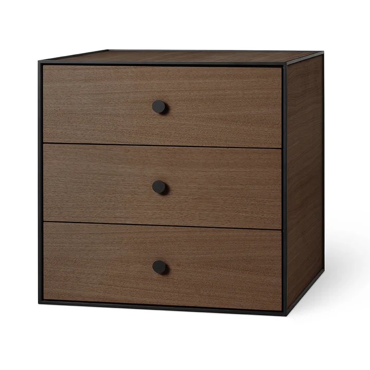 Frame 49 with 3 drawers from Audo in smoked oak