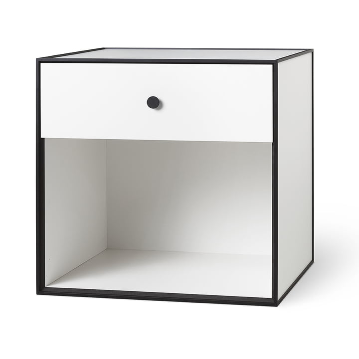Frame 49 with 1 drawer from by Lassen in white