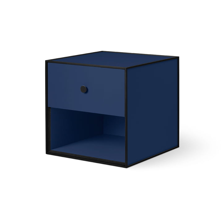 Frame 35 with 1 drawer from by Lassen in dark blue